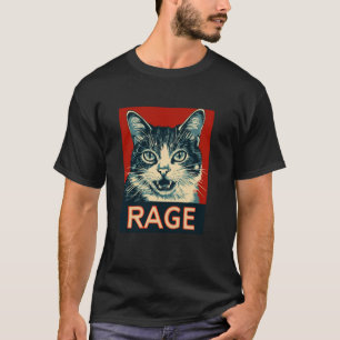 Wütende Katze T-Shirt Lustiges Katzen Grafik T-Shi