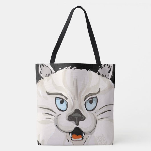 Wütende Katze Tasche (Vorderseite)