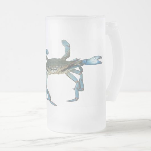 "Wütende Krabben-" mattierte Tasse (VorderseiteRechts)