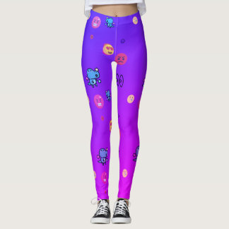 wütende Liebe Dinosaurier Emoji Leggings