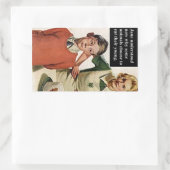 Wütende Mama und Ruinenkuchen - Vintag Funny Rechteckiger Aufkleber (Tasche)