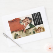 Wütende Mama und Ruinenkuchen - Vintag Funny Rechteckiger Aufkleber (Umschlag)