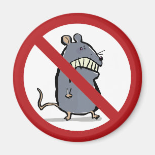 wütende Maus: verboten! Magnet