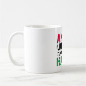 Wütende Musik macht mich glücklich Kaffeetasse (Links)