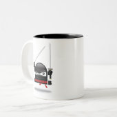 Wütende Ninja Fähigkeits-Tasse Zweifarbige Tasse (Vorderseite Links)