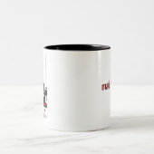Wütende Ninja Fähigkeits-Tasse Zweifarbige Tasse (Mittel)
