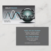 Wütende Schläge - DJ-Visitenkarten Visitenkarte (Vorne/Hinten)