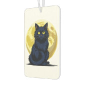 Wütende schwarze Katze Autolufterfrischer (Links)