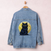 Wütende schwarze Katze Jeansjacke (Hangar)