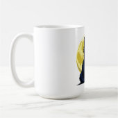 Wütende schwarze Katze Kaffeetasse (Links)