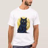 Wütende schwarze Katze T-Shirt (Vorderseite)