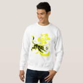 Wütende Thunderball-Katzen-Fußballfans-Edition Sweatshirt (Vorne ganz)