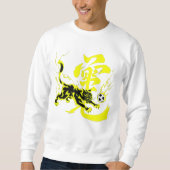 Wütende Thunderball-Katzen-Fußballfans-Edition Sweatshirt (Vorderseite)