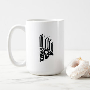 Wütende traditionelle sri-lankische Maske Grafik-M Kaffeetasse