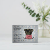 "Wütende viktorianische" Visitenkarte (Stehend Vorderseite)