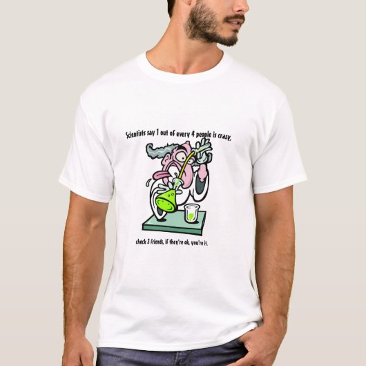 Wütende Wissenschaftler T-Shirt (Vorderseite)