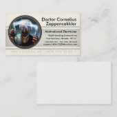 Wütende Wissenschaftler-Visitenkarte Visitenkarte (Vorne/Hinten)