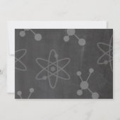 Wütende Wissenschafts-Jungenmädchen Einladung (Rückseite)