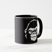 Wütender Affe-Ruhe Affe - Stressed Ape Studios Log Tasse (VorderseiteRechts)
