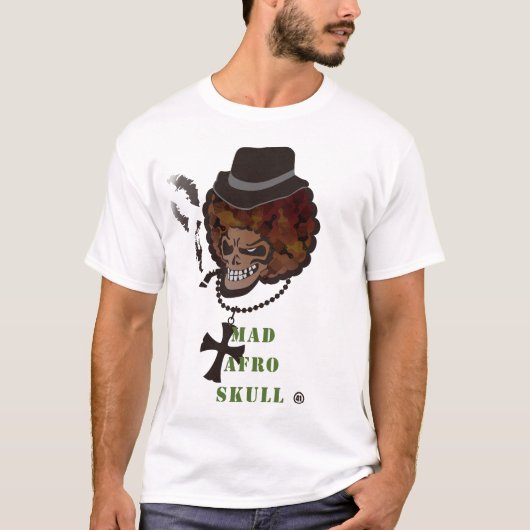 WÜTENDER AFROschädel T-Shirt (Vorderseite)
