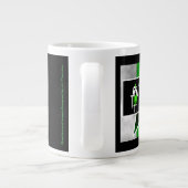 Wütender Alien [ SKULLien ] Kaffeetasse  Jumbo-Tasse (Rückseite)