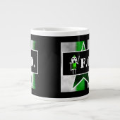 Wütender Alien [ SKULLien ] Kaffeetasse  Jumbo-Tasse (Vorderseite)