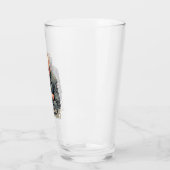 Wütender Alter Mann - Cartoon-Illustration Glas (Links)