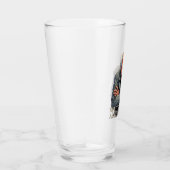 Wütender Alter Mann - Cartoon-Illustration Glas (Rechts)