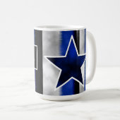 Wütender Außerirdischer Blau [ SKULLien ] von J.H. Kaffeetasse (VorderseiteRechts)