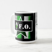 Wütender Außerirdischer [ SKULLien ]  Kaffeetasse (Vorderseite Links)