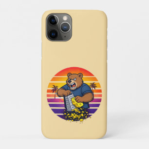 Wütender Bär mit Käsehobel-Hut und Sonnenbrille Case-Mate iPhone Hülle