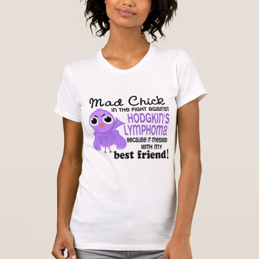 Wütender bester Freund-Morbus Hodgkin des Küken-2 T-Shirt (Vorderseite)