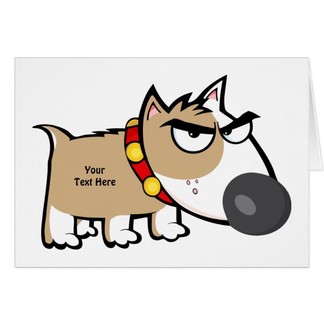 Wütender Brown-Hund (kundengerecht) (Vorderseite (Horizontal))