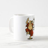 Wütender Buddha Kaffeetasse (Vorderseite Links)