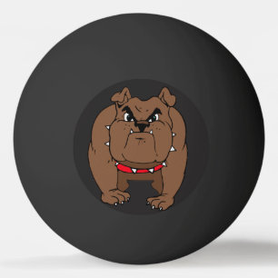 Wütender Bulldogge Tischtennisball