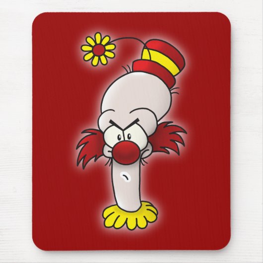 Wütender Clown Mousepad (Vorne)