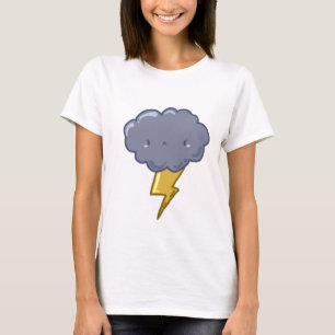 Wütender Donner-Wolken-T - Shirt