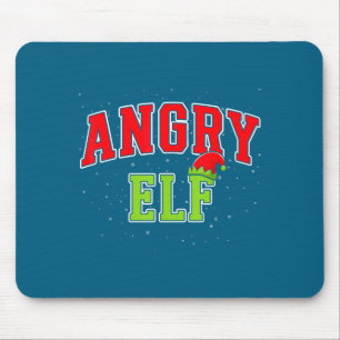 Wütender Elf Weihnachten Familie Passende Gruppe X Mousepad