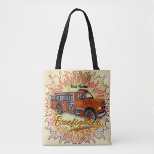 Wütender Feuerwehrmann Feuerwehr Tasche