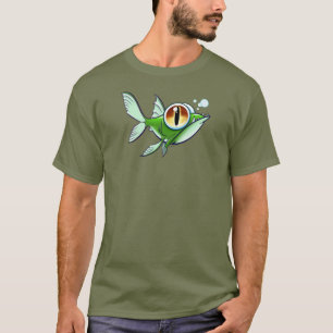 WÜTENDER FISCH MIT ROTEM AUGE von Jeff Willis Art T-Shirt