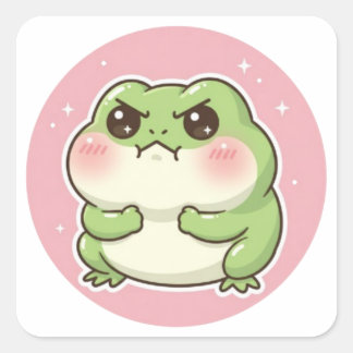 Wütender Frosch Aufkleber Lustiger Wütender Frosch