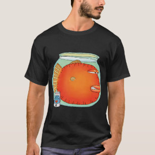 wütender Goldfisch im Aquarium T-Shirt