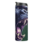 Wütender Gorilla-Lektionen Thermotumbler lernen Thermosbecher (Nach rechts gedreht)