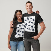 Wütender Hai, Vintages Doodle-Muster. T-Shirt (Unisex)