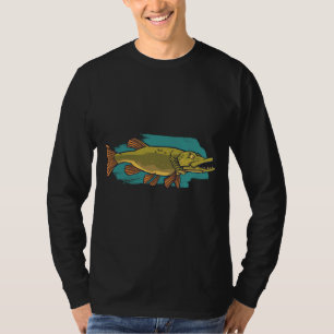 Wütender Hecht, Fang Großer Raubfisch T-Shirt