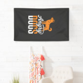 Wütender Hundevektor-Maskottchen Banner (Insitu)
