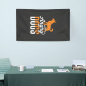 Wütender Hundevektor-Maskottchen Banner (Messeveranstaltung)
