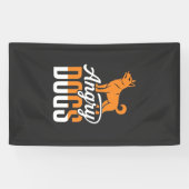 Wütender Hundevektor-Maskottchen Banner (Horizontal)