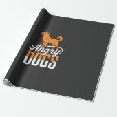 Wütender Hundevektor-Maskottchen Geschenkpapier (Ungerollt)