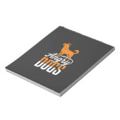 Wütender Hundevektor-Maskottchen Notizblock (Rotiert)